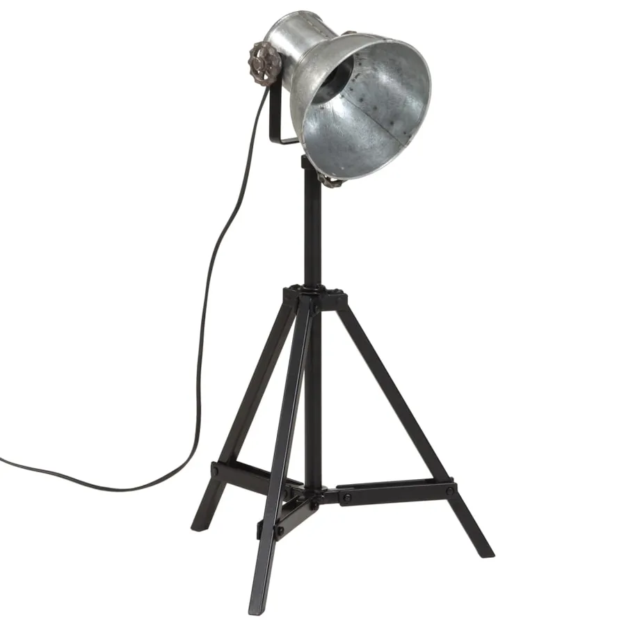 Lampe de bureau 25 W argent vintage 35x35x65/95 cm E27 - 6