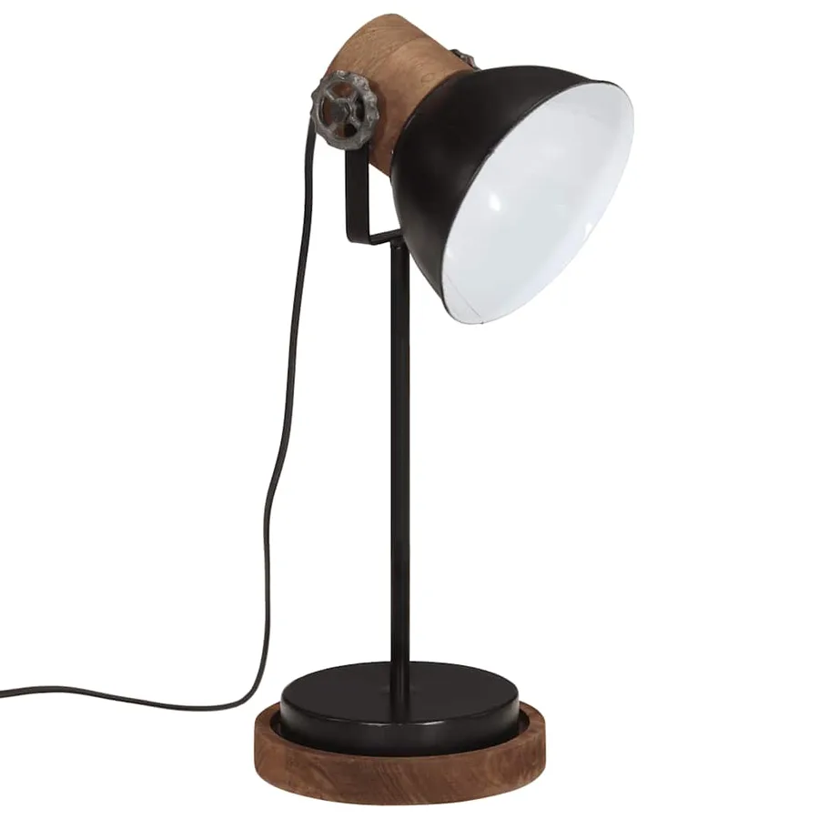 Lampe de bureau 25 W noir 17x17x50 cm E27 - 2