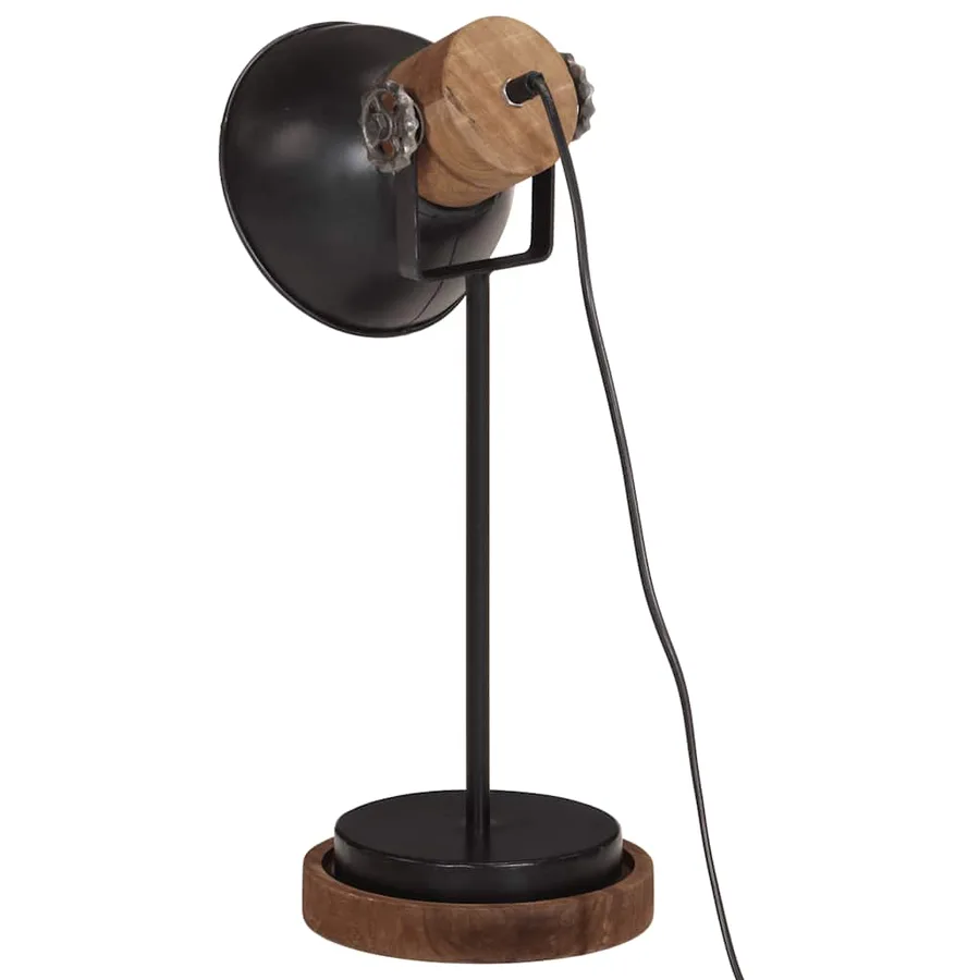 Lampe de bureau 25 W noir 17x17x50 cm E27 - 5