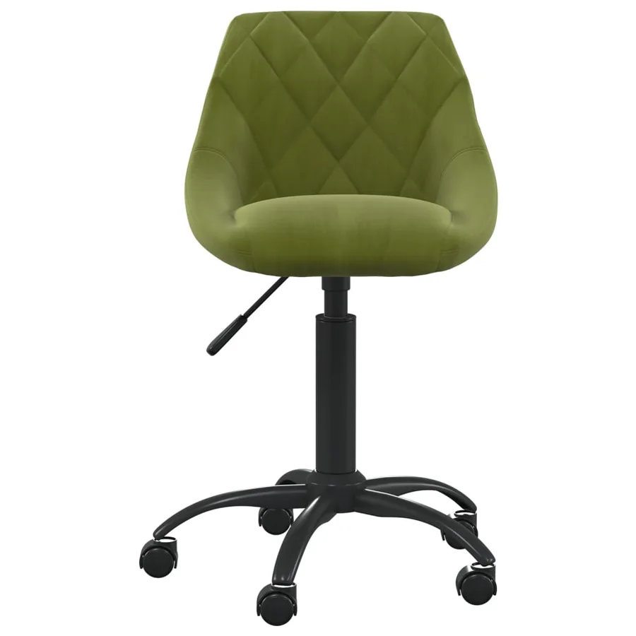 Chaise de salle à manger Vert clair Velours - 3