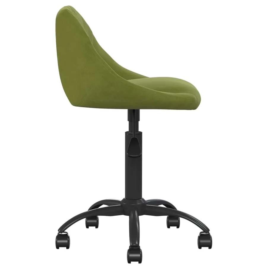 Chaise de salle à manger Vert clair Velours - 4