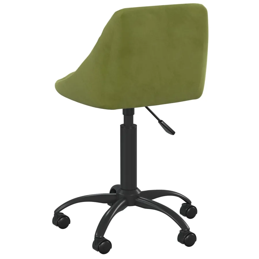 Chaise de salle à manger Vert clair Velours - 5