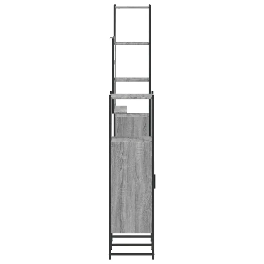 Ensemble d'armoires de salle de bain 4 pcs sonoma gris - 7