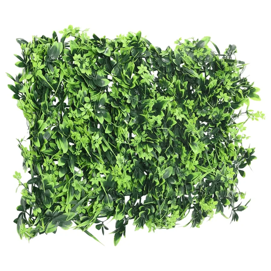 Clôture à feuilles artificielles 6 pcs vert 40x60 cm - 3