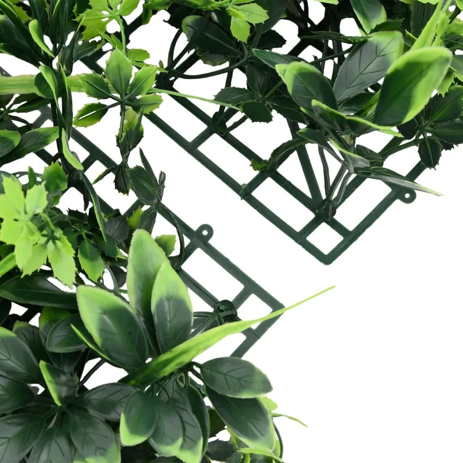Clôture à feuilles artificielles 6 pcs vert 40x60 cm - 5