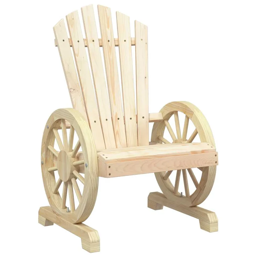 Chaises de jardin Adirondack lot de 4 bois de sapin massif - 4