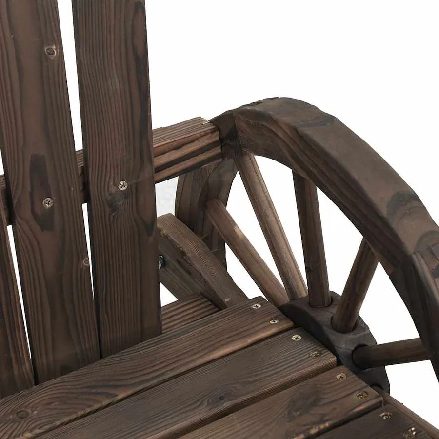 Chaise de jardin Adirondack bois de sapin massif - 7