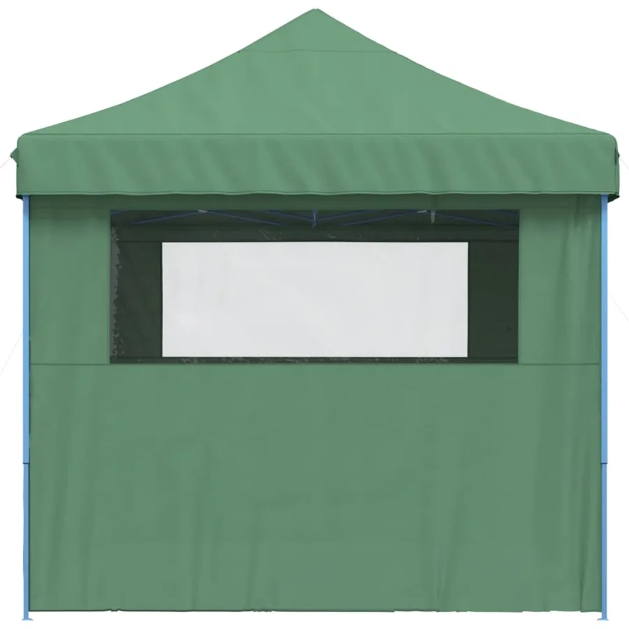 Tente de réception pliable escamotable 4 parois latérales vert - 5