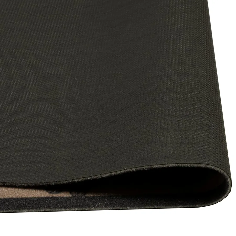 Tapis de cuisine lavable imprimé Morning brun 60x300 cm velours - 4