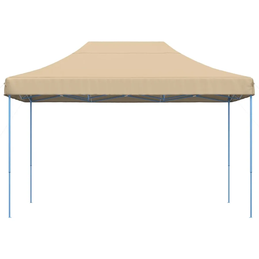 Tente de réception pliable escamotable beige 410x279x315 cm - 3