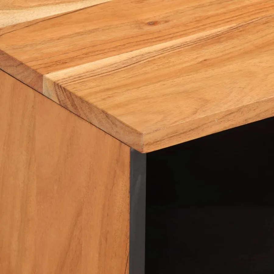Tables de chevet 2 pcs 40x34x46 cm bois d'acacia massif - 7