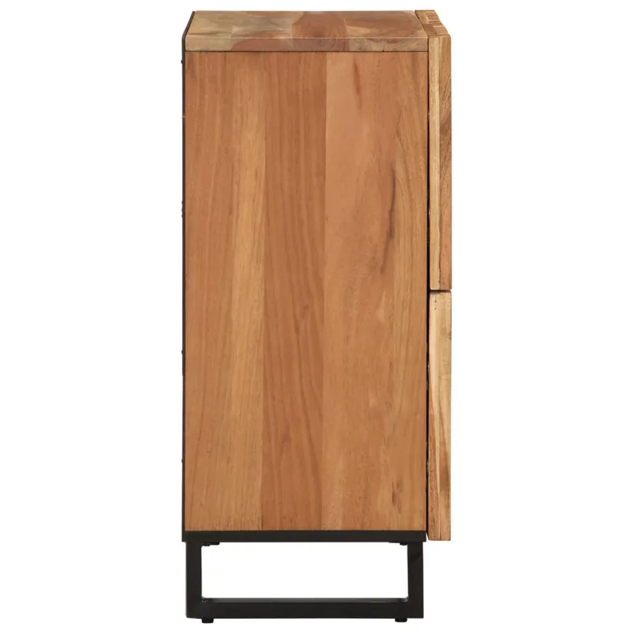 Buffet 60x34x75 cm bois d'acacia massif - 4
