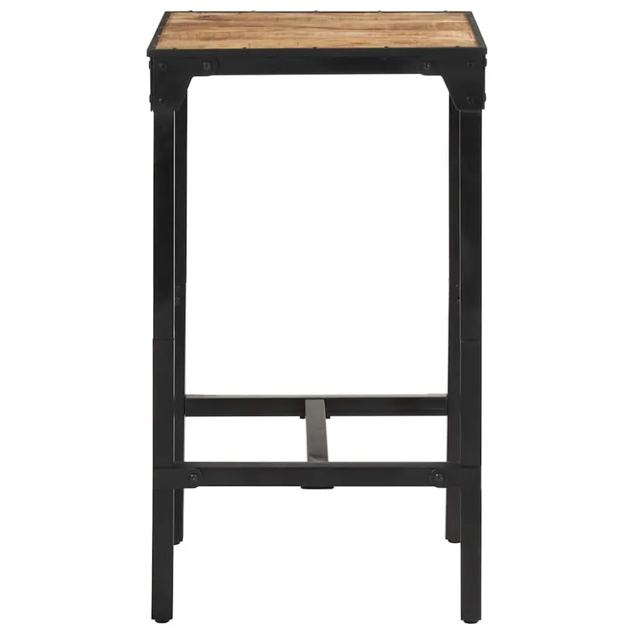 Table de bar 60x55x107 cm bois de manguier massif brut - 5