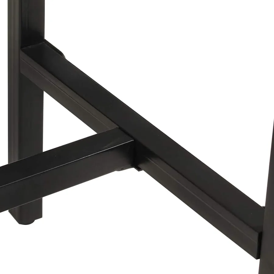 Table de bar 60x55x107 cm bois de manguier massif brut - 9
