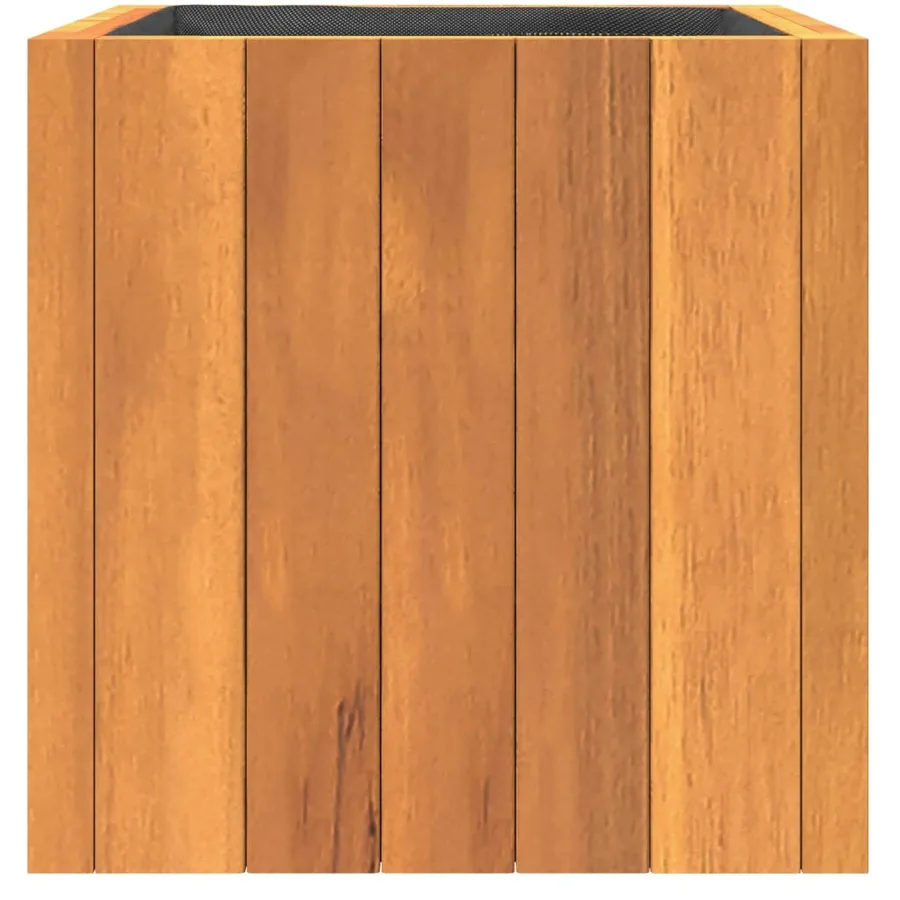 Jardinière 25x25x25 cm bois massif d'acacia - 5