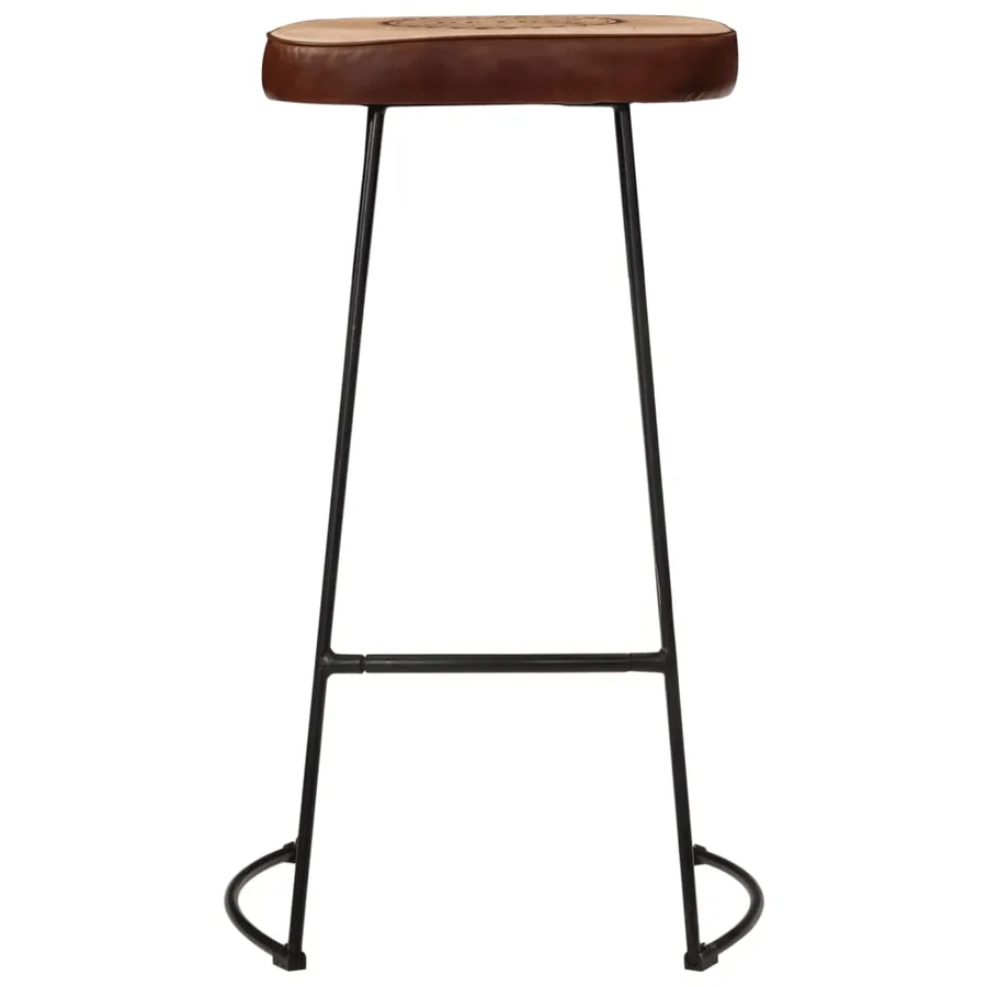 Ensemble de bar 5 pcs bois de manguier brut massif et métal - 4