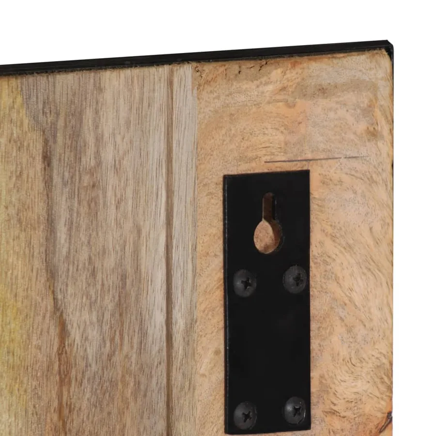 Porte-manteau 35x8x110 cm bois de manguier massif brut - 6