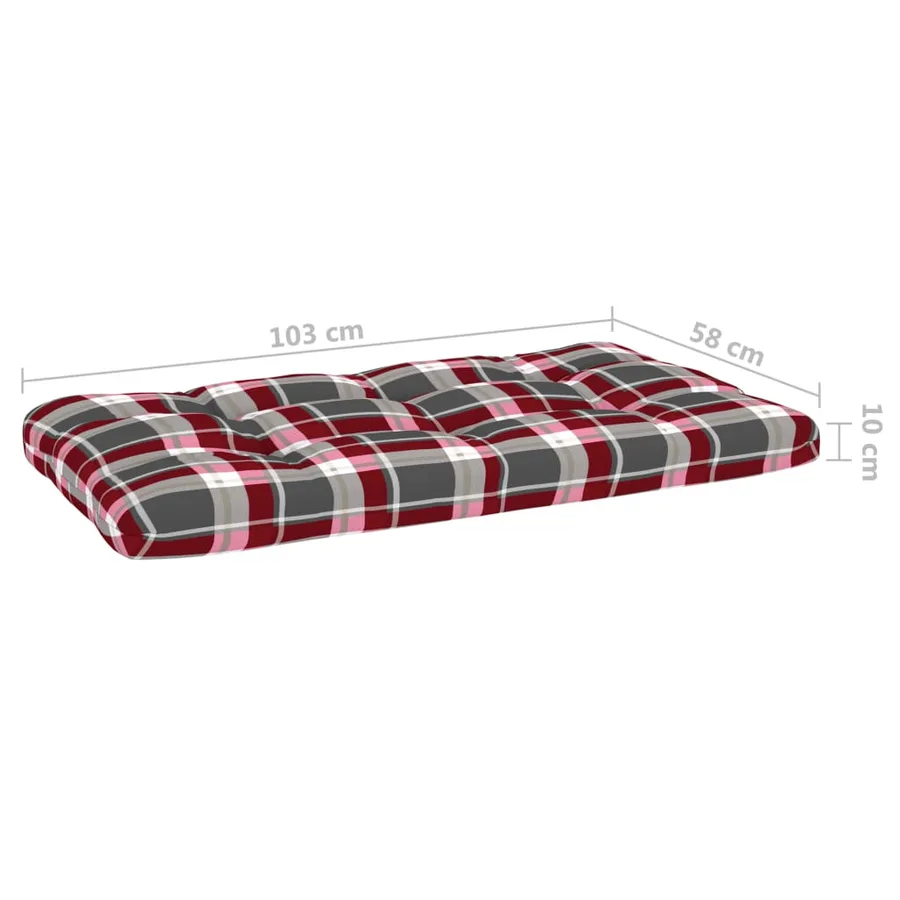 Salon de jardin palette 6pcs avec coussins Bois de pin imprégné - 11