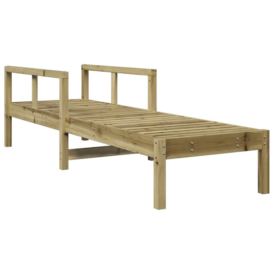Chaise longue 199,5x62x55 cm bois de pin imprégné - 2