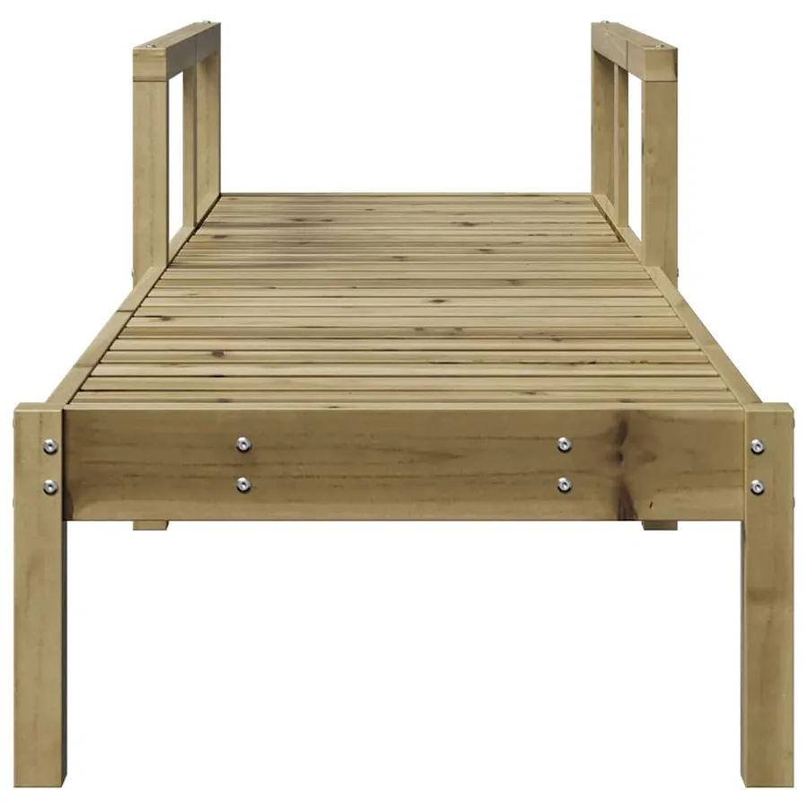 Chaise longue 199,5x62x55 cm bois de pin imprégné - 4