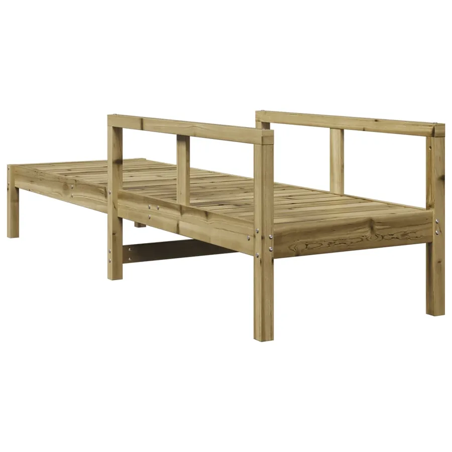 Chaise longue 199,5x62x55 cm bois de pin imprégné - 6