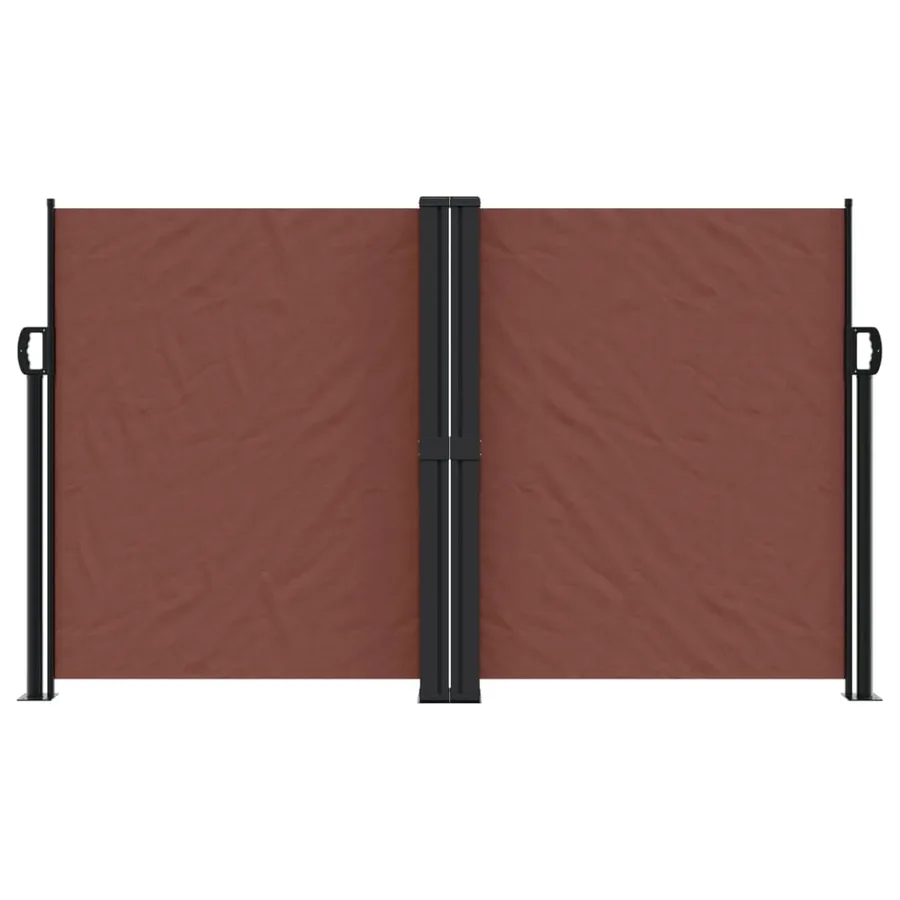 Auvent latéral rétractable marron 140x600 cm - 3