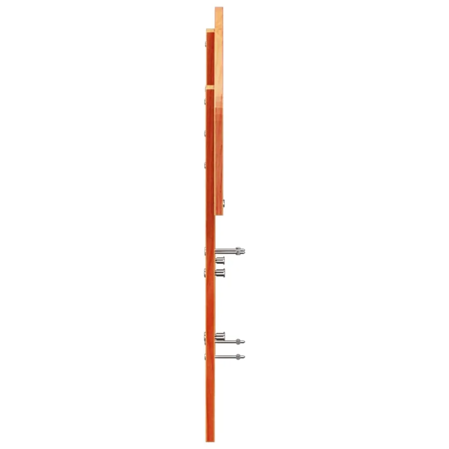 Tête de lit cire marron 135 cm bois massif de pin - 5