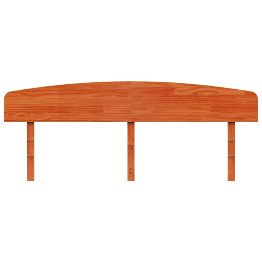 Tête de lit cire marron 180 cm bois massif de pin - 4