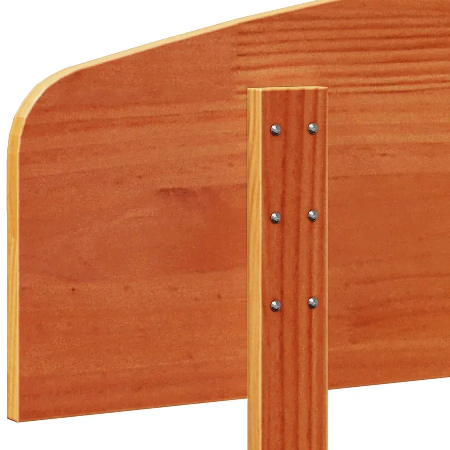 Tête de lit cire marron 180 cm bois massif de pin - 7