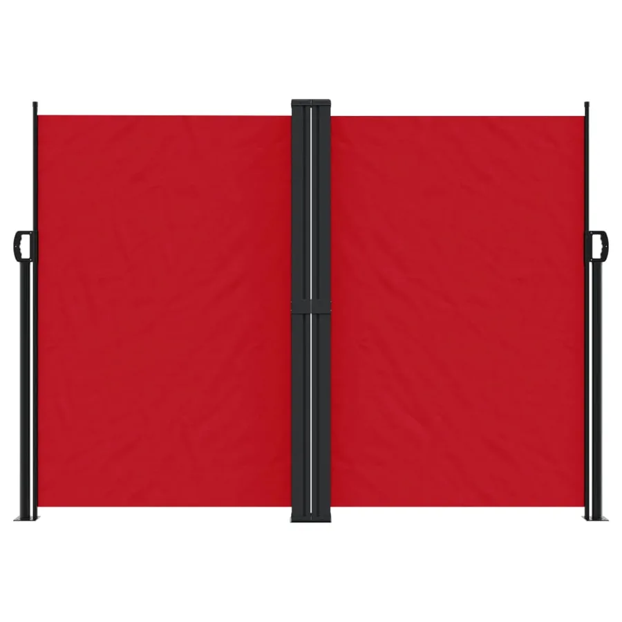 Auvent latéral rétractable rouge 180x600 cm - 3