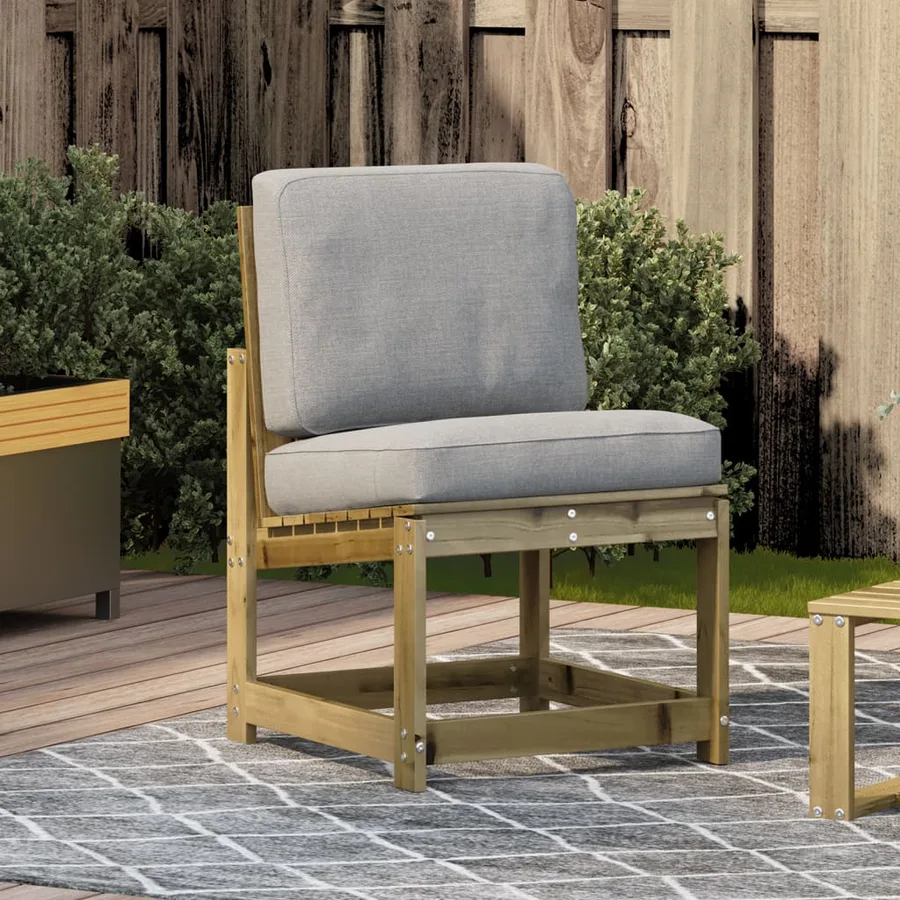 Chaise de jardin 50,5x55x77 cm bois de pin imprégné - 3