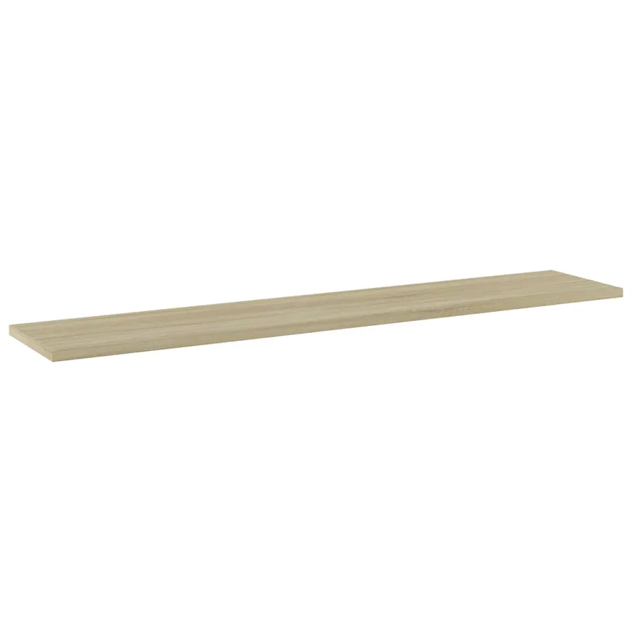 Panneaux bibliothèque 4 pcs Chêne sonoma 100x20x1,5cm Aggloméré - 2