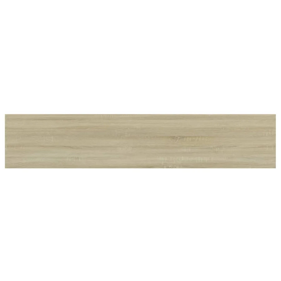 Panneaux bibliothèque 4 pcs Chêne sonoma 100x20x1,5cm Aggloméré - 4