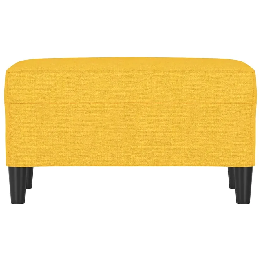 Banc Jaune clair 70x35x41 cm Tissu - 3