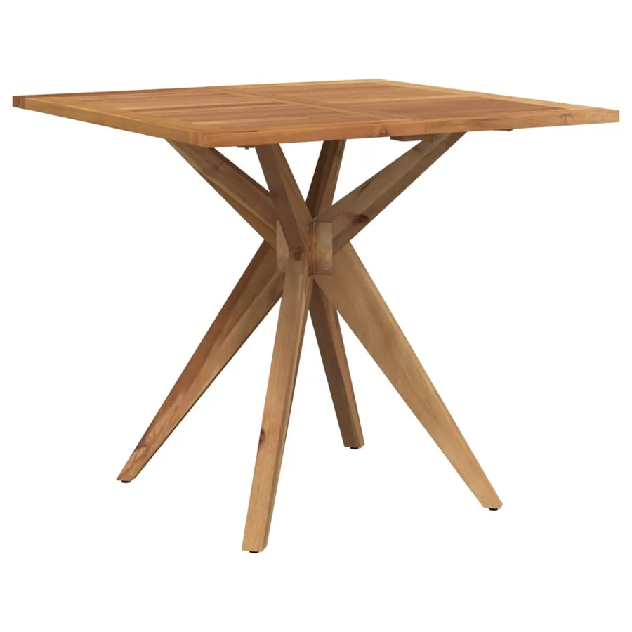 Ensemble à manger de jardin 5 pcs Bois d'acacia solide - 3