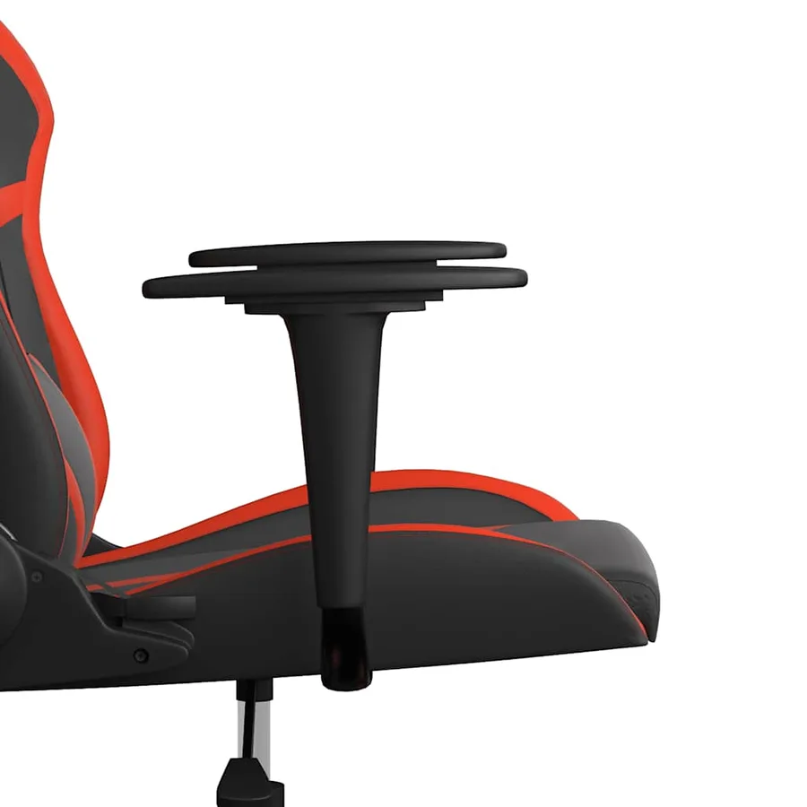 Chaise de jeu de massage Noir et rouge Similicuir - 10