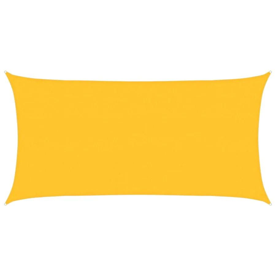 Voile d'ombrage 160 g/m² Jaune 2,5x5 m PEHD - 2