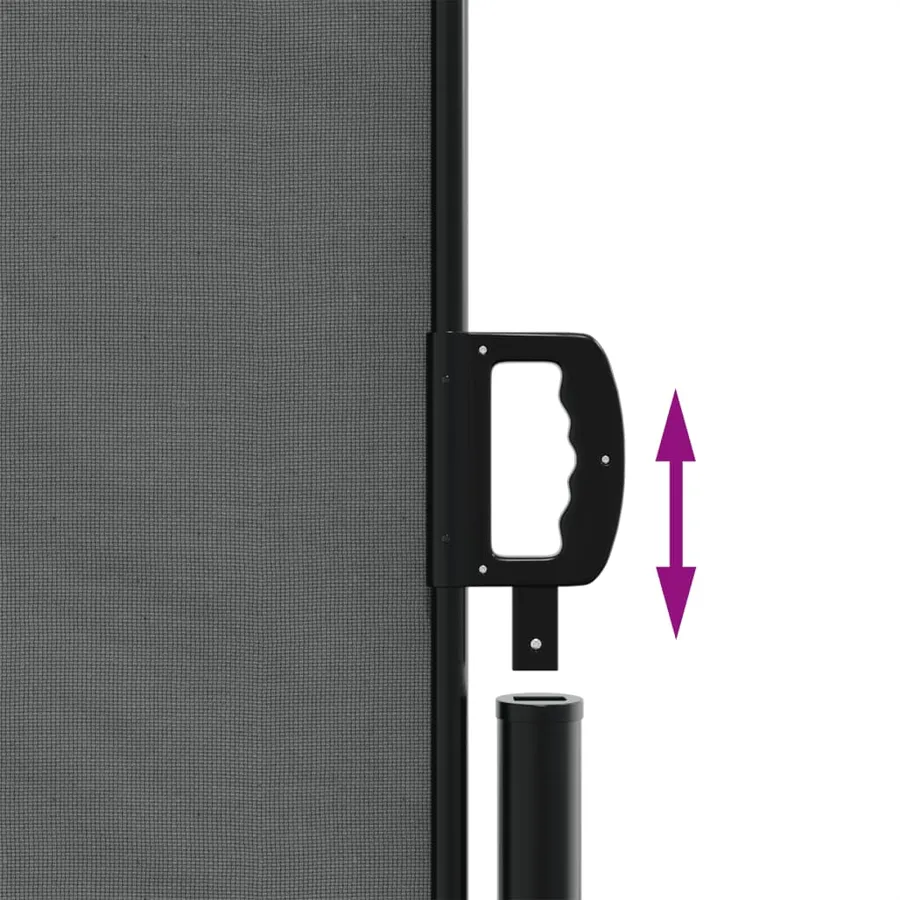 Auvent latéral rétractable anthracite 160x600 cm - 6