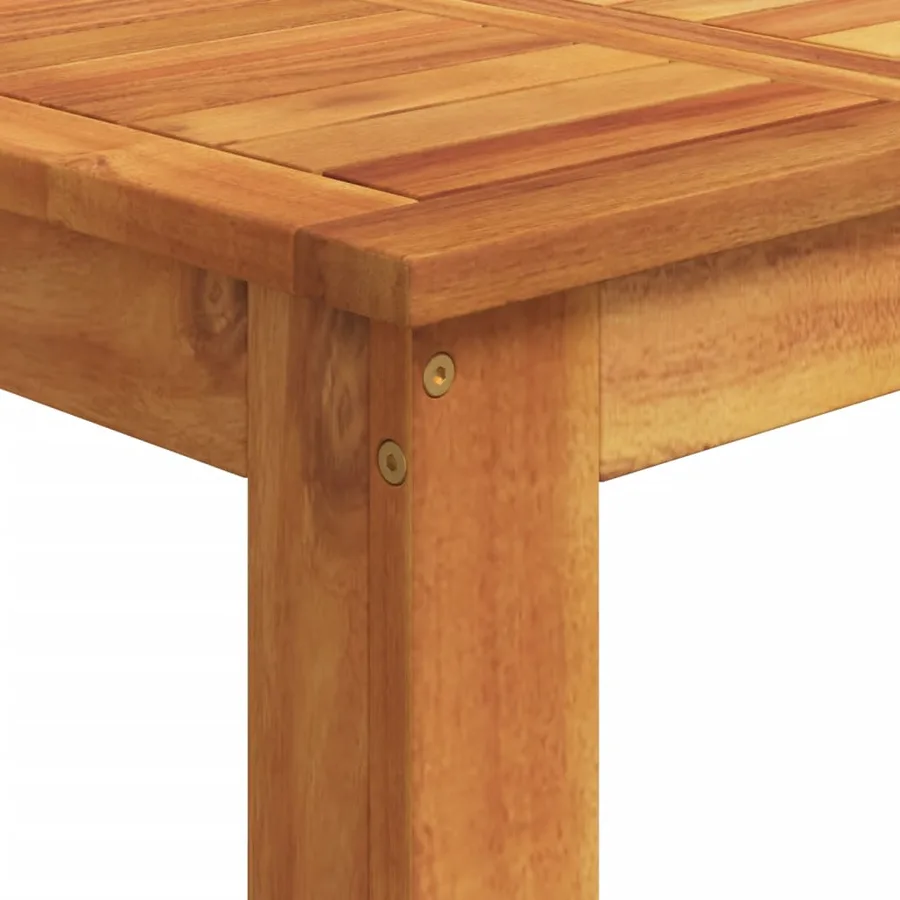 Ensemble de bar de jardin 5 pcs gris bois massif acacia rotin - 10