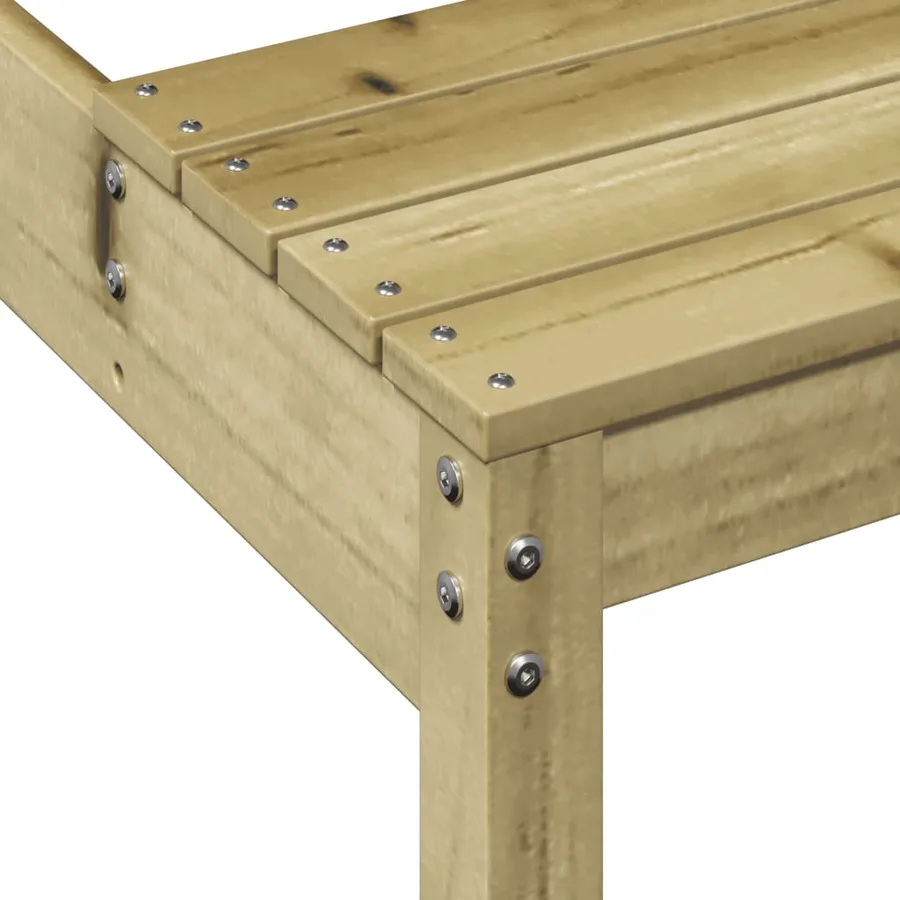 Table de pique-nique 110x134x75 cm bois de pin imprégné - 7