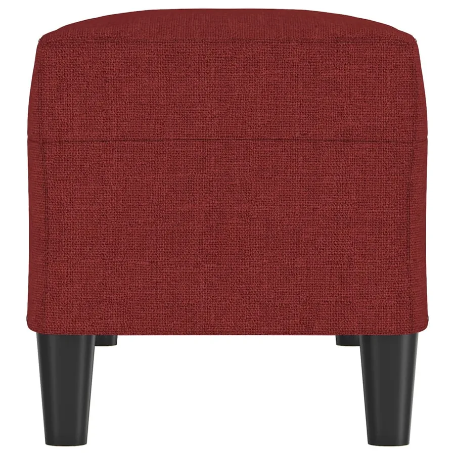 Banc Rouge bordeaux 100x35x41 cm Tissu - 4