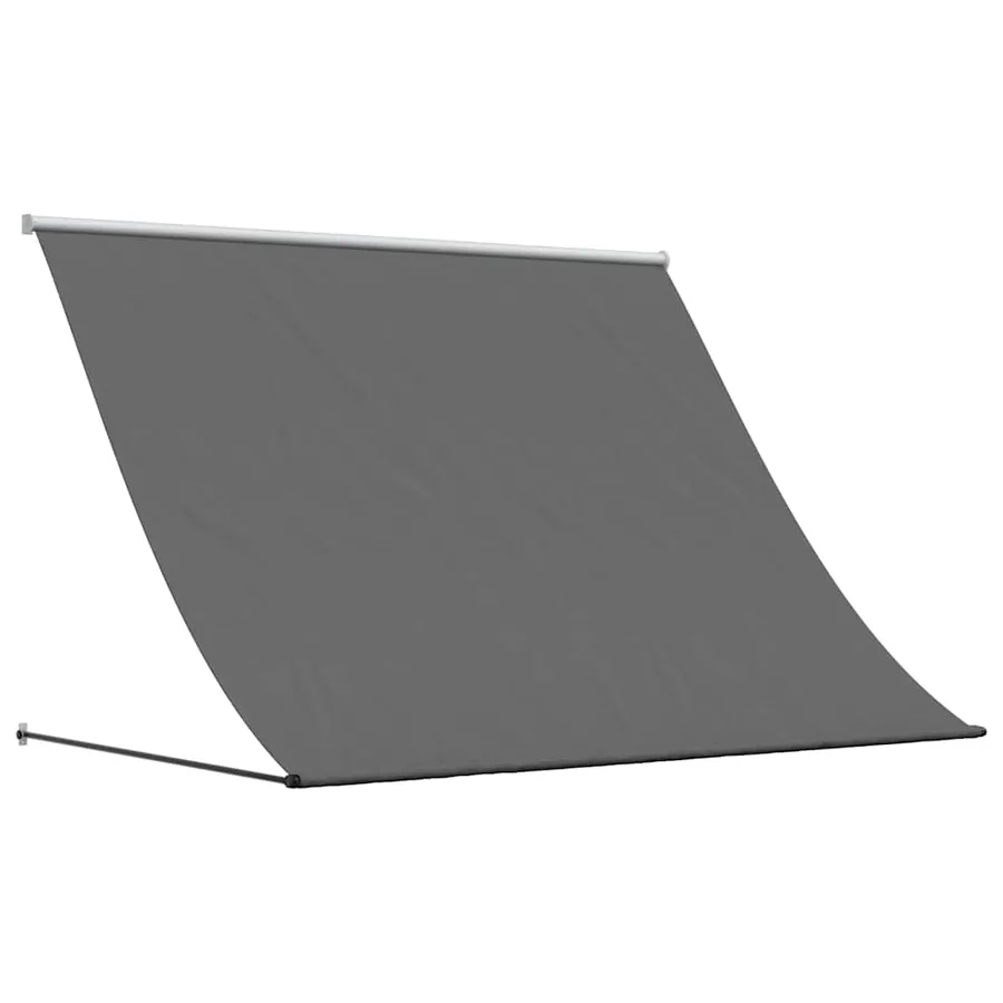 Auvent rétractable anthracite 200x150 m tissu et acier - 2