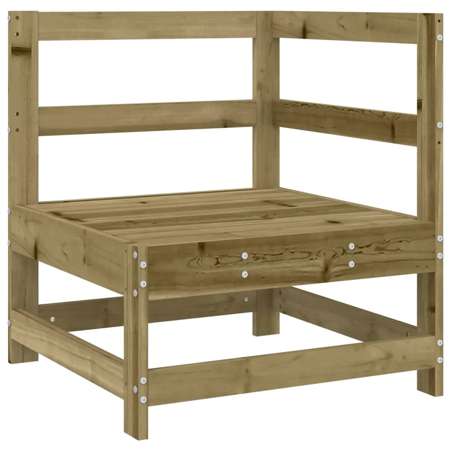 Salon de jardin 7 pcs bois de pin imprégné - 4