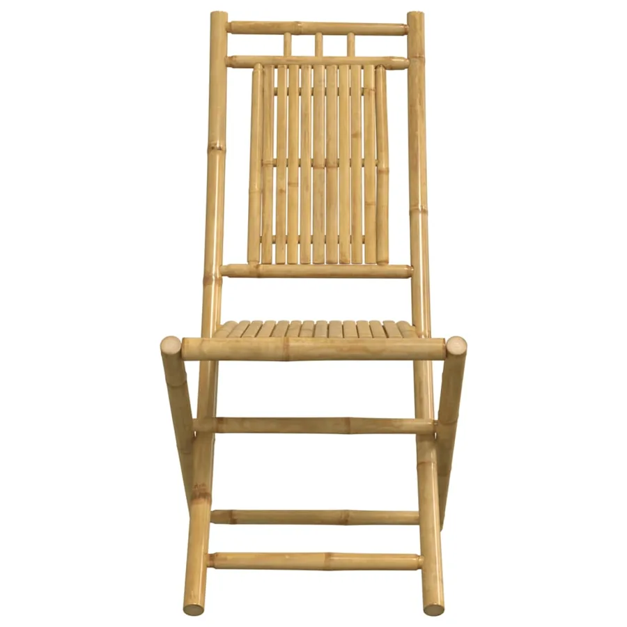 Ensemble à manger de jardin 5 pcs bambou - 7
