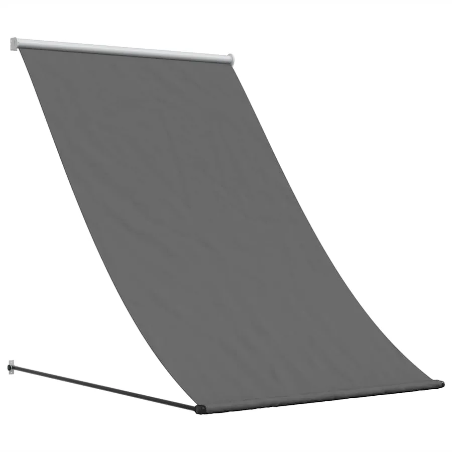 Auvent rétractable anthracite 100x150 m tissu et acier - 2