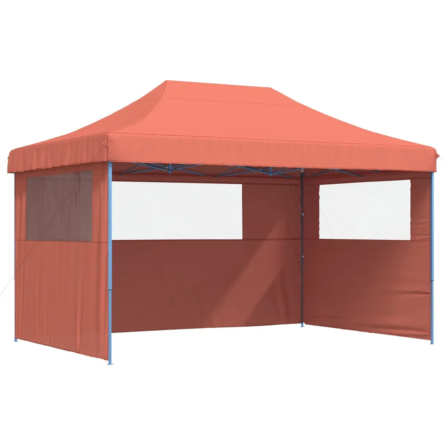 Tente de réception pliable escamotable avec 3 parois latérales - 2