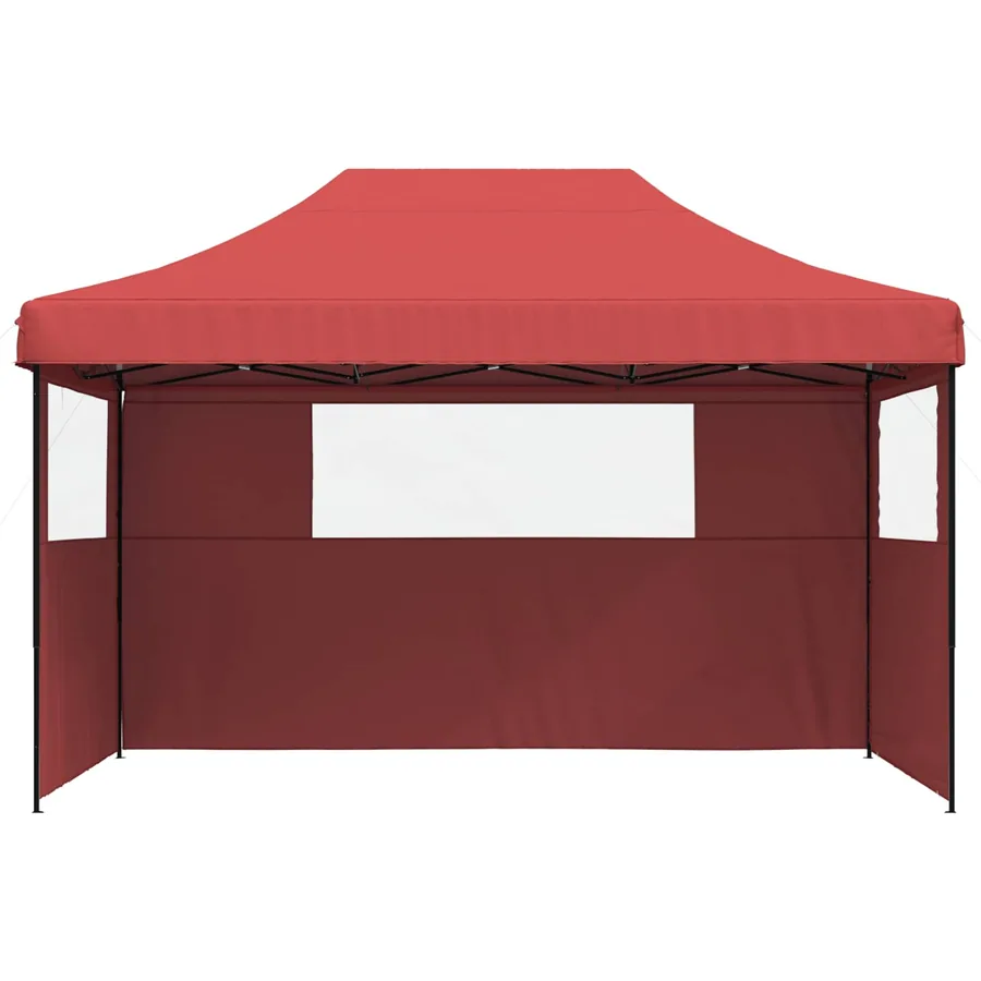Tente de réception pliable escamotable avec 3 parois latérales - 3