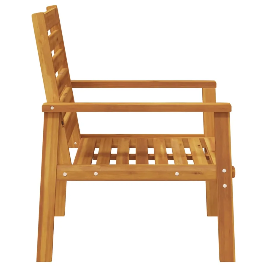 Fauteuil de jardin lot de 2 66,5x65x81 cm bois massif d'acacia - 6