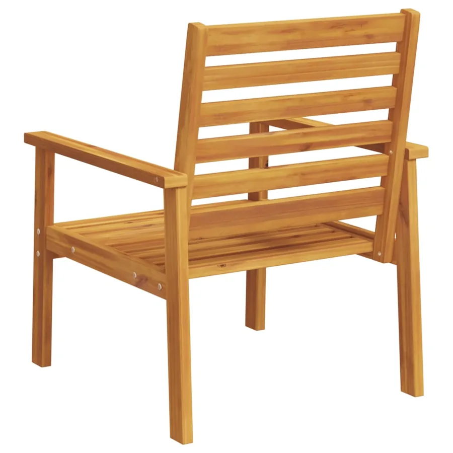 Fauteuil de jardin lot de 2 66,5x65x81 cm bois massif d'acacia - 7
