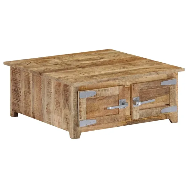 Table basse 70x70x30 cm Bois de manguier solide